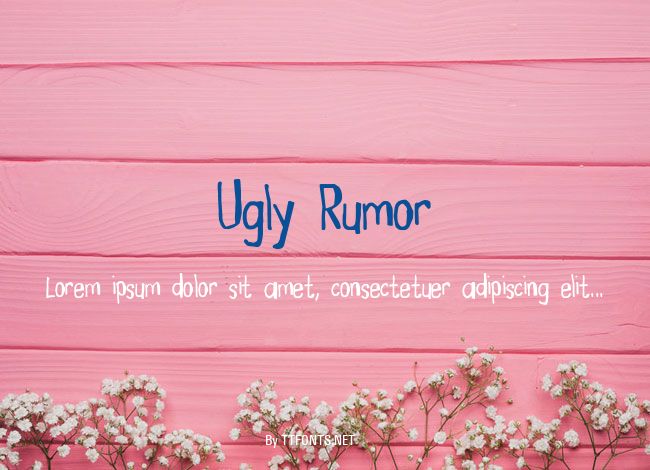 Ugly Rumor example